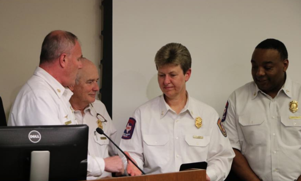 Captain Sherri Hauch is promoted to Battalion Chief 