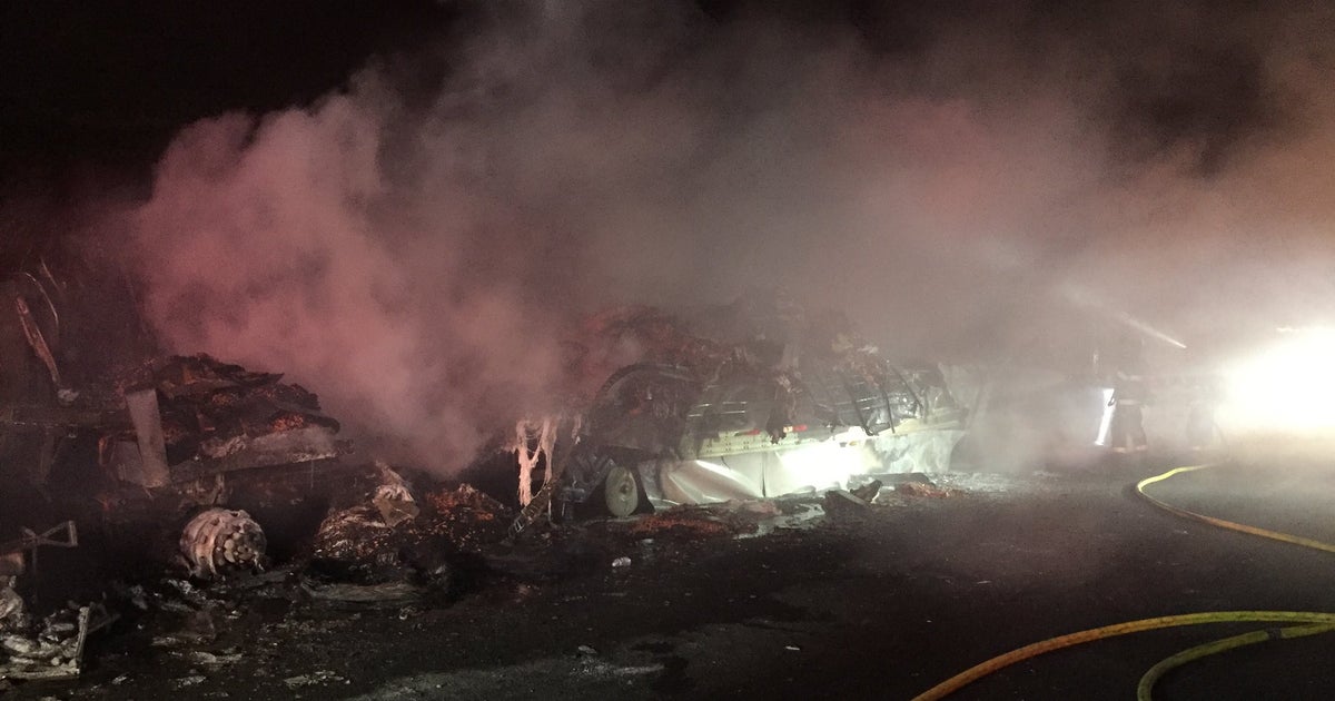Big-Rig Fire Leads To Nightmare Commute On Altamont Pass - CBS San ...