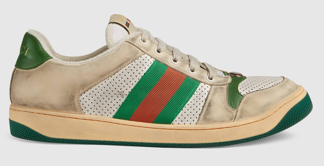 distressed gucci shoes