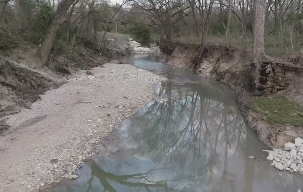 Raw sewage leaked into a Garland creek 