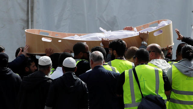 mosque shooting — funerals —  Christchurch, New Zealand 