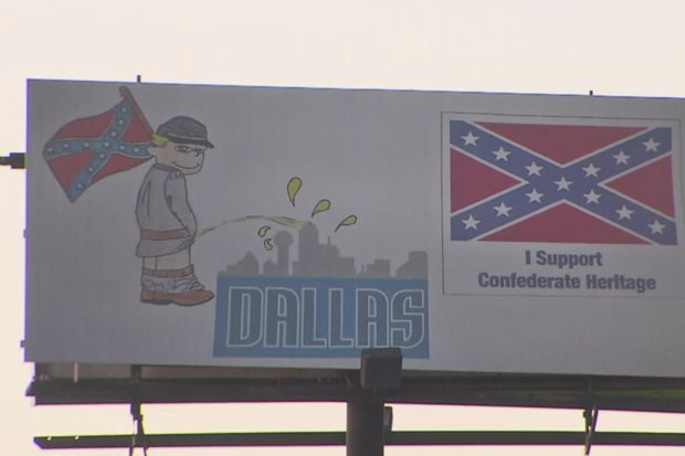 Controversial billboard in Kaufman County 