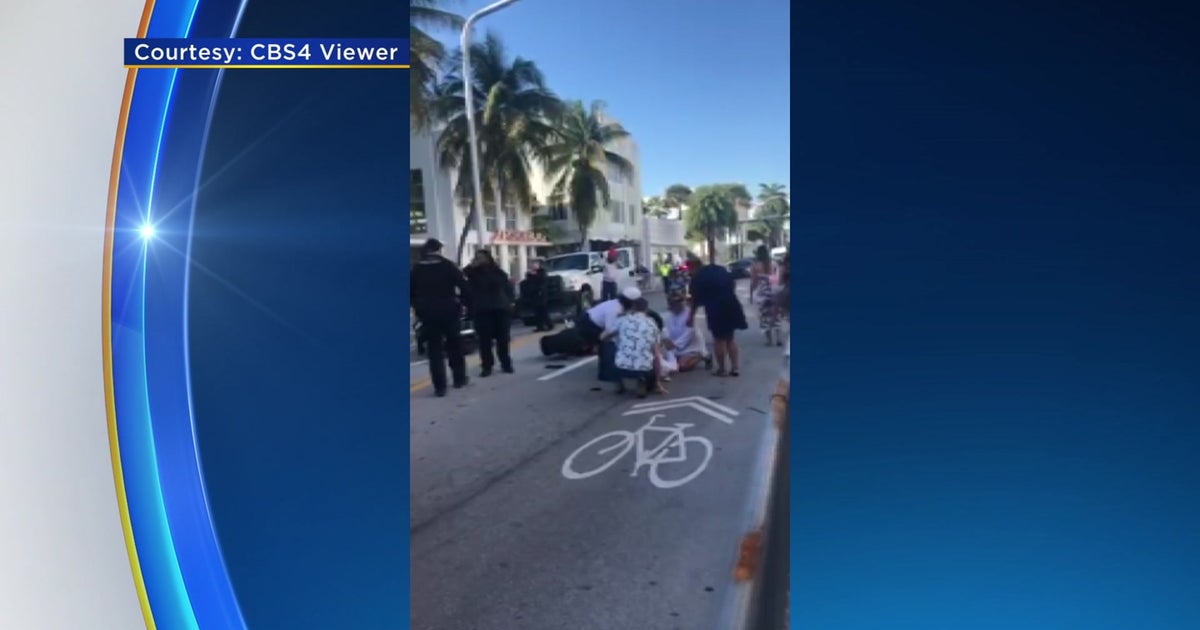 Miami Beach Officer Injured While Trying To Stop Motorcyclist - CBS Miami