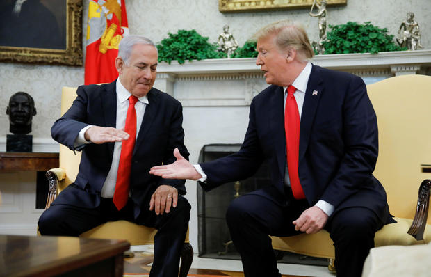 U.S. President Trump meets with Israel's Prime Minister Netanyahu at the White House in Washington 