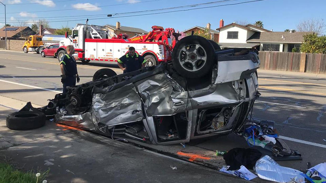 DUI Suspect Arrested After Flipping Car In South Sacramento - CBS ...