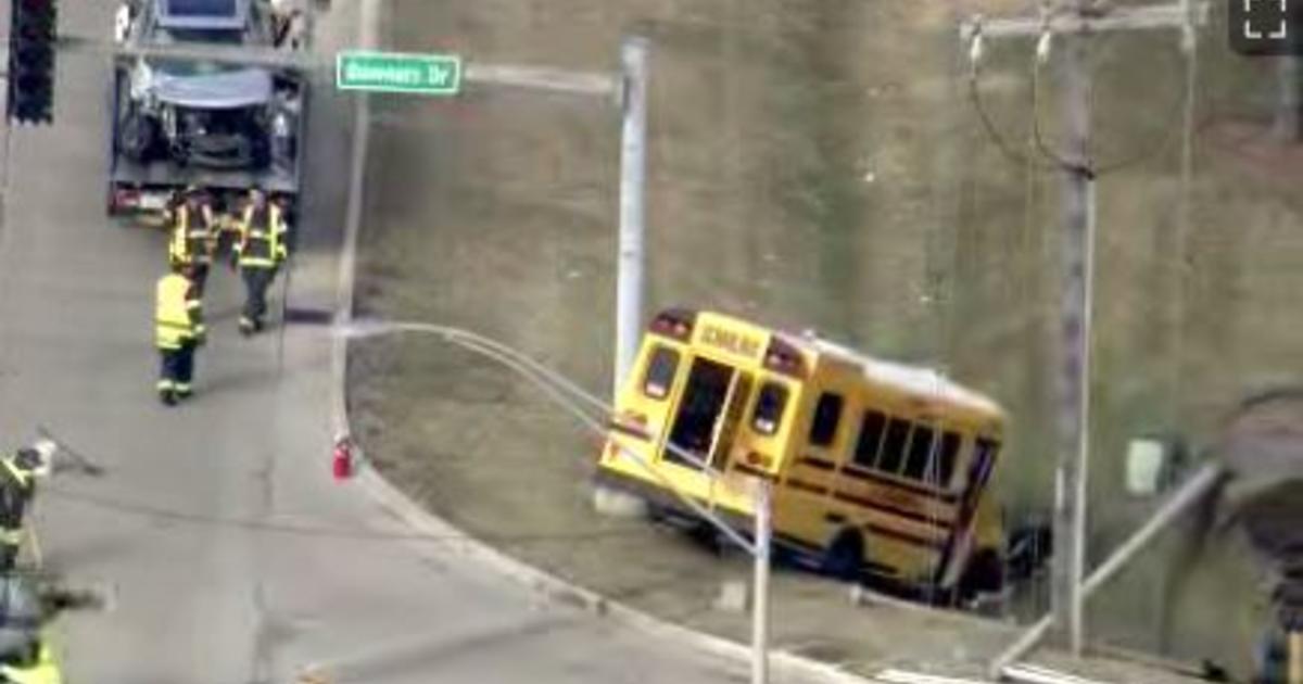 School Bus Crashes In Downers Grove - CBS Chicago