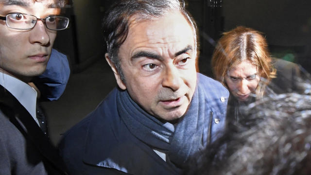 Former Nissan Motor Chairman Carlos Ghosn leaves his lawyer's office in Tokyo 