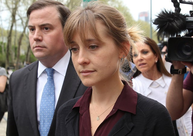 Actress Allison Mack Arrives At Court Over Sex Trafficking Charges 