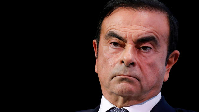 FILE PHOTO - Carlos Ghosn, chairman and CEO of the Renault-Nissan-Mitsubishi Alliance, attends the Tomorrow In Motion event on the eve of press day at the Paris Auto Show, in Paris 