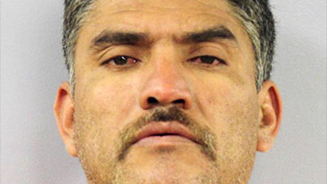 This file booking photo provided by the Montgomery County Jail in Missouri shows Pablo Serrano-Vitorino. 