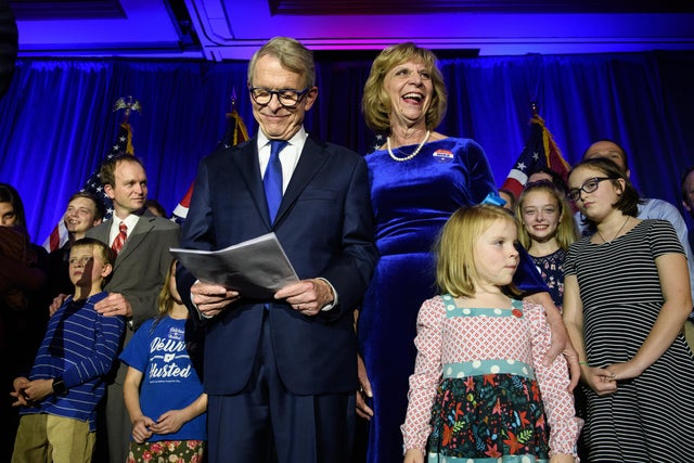 Ohio GOP Gubernatorial Candidate Mike DeWine Attends Election Night In Columbus 