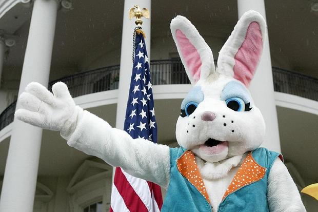 The Easter Bunny waves prior to the star 