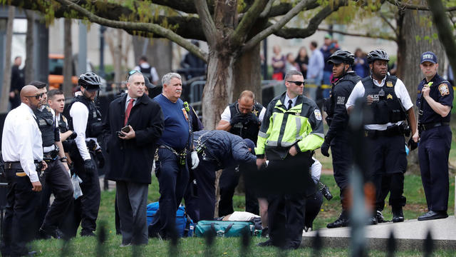 Secret Service responses to a medical accident outside the White House in Washington 