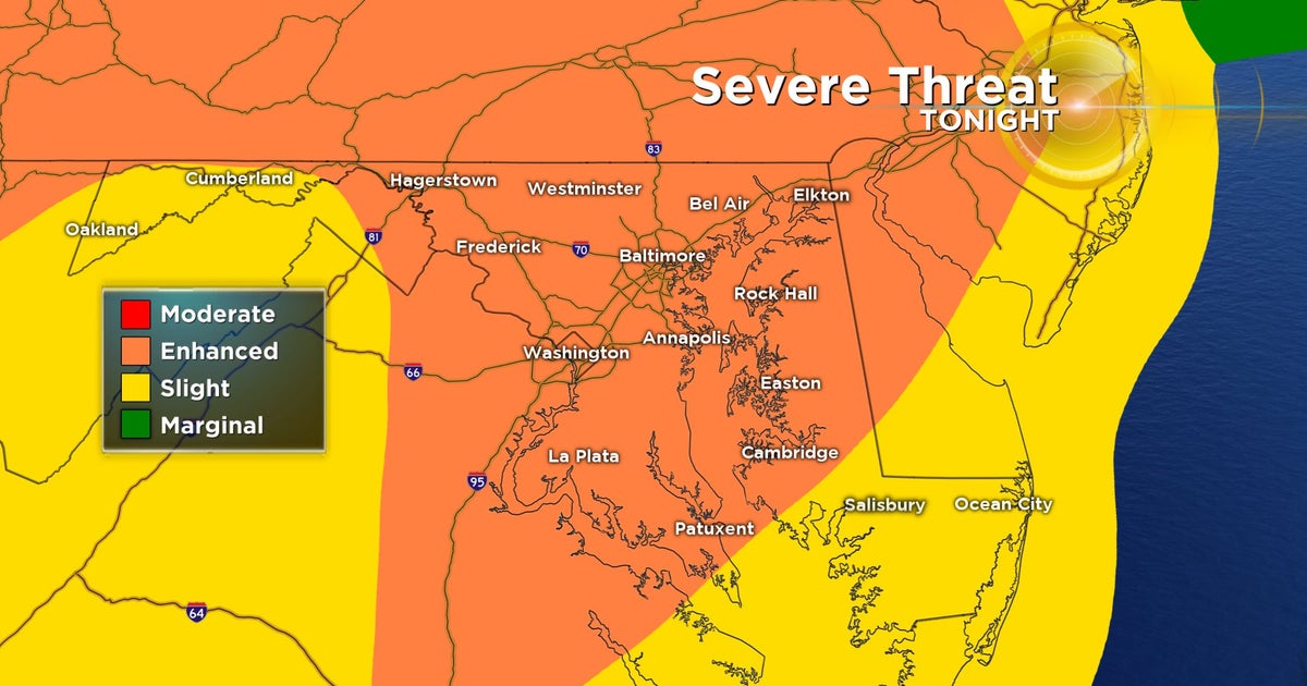Maryland Weather: Severe Storms Hit The Area Overnight - CBS Baltimore