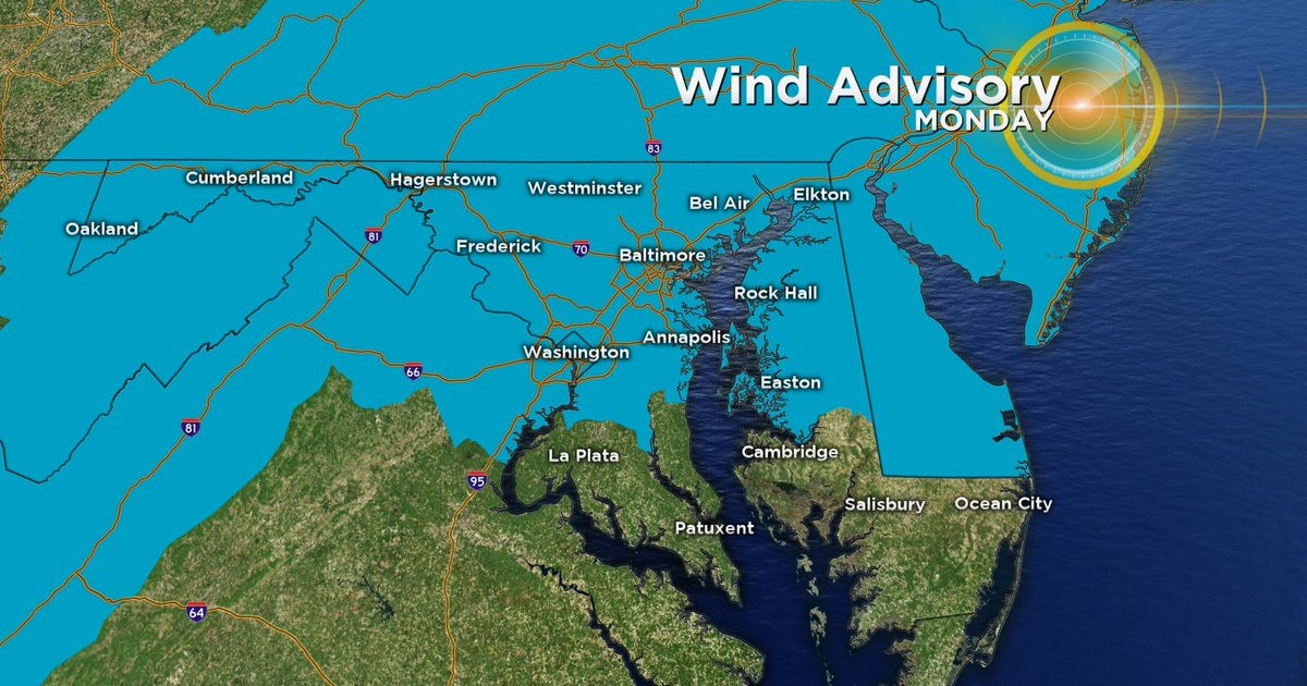 Maryland Weather: Wind Advisory In Effect - CBS Baltimore