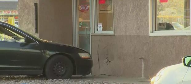 Naked, Knife-Wielding Suspect Plows Into Palmdale Carl's Jr. Before Being Shot Dead By McDonald's Guard 