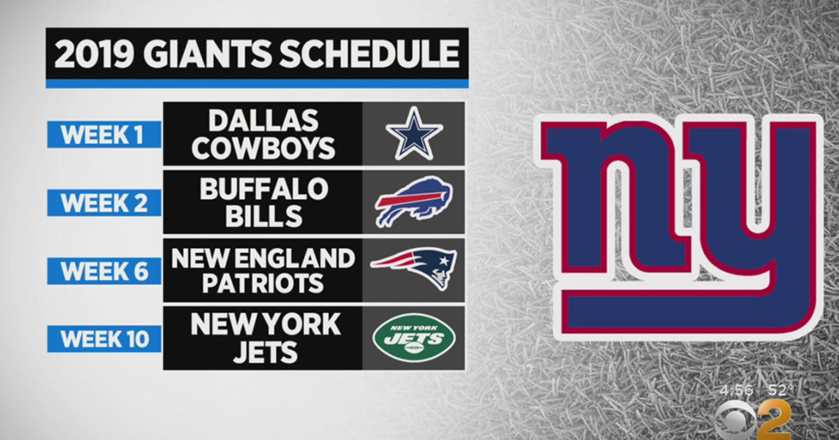 Ready To Rumble: New York Giants 2019 Schedule Revealed - CBS New York