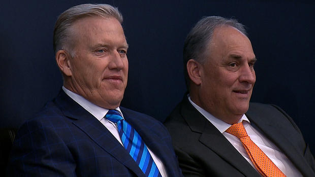 John Elway and Vic Fangio 