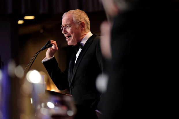 Author and historian Ron Chernow speaks at the annual White House Correspondents Association Dinner in Washington 
