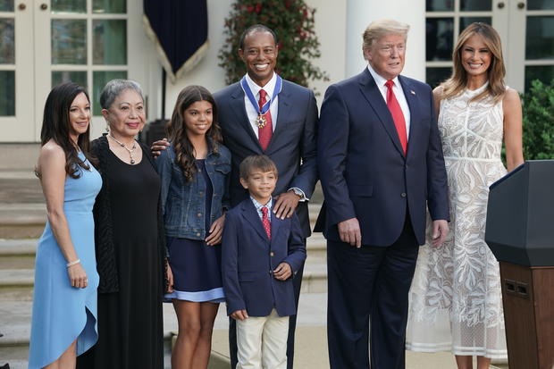 President Trump Awards Medal Of Freedom To Golfer Tiger Woods 