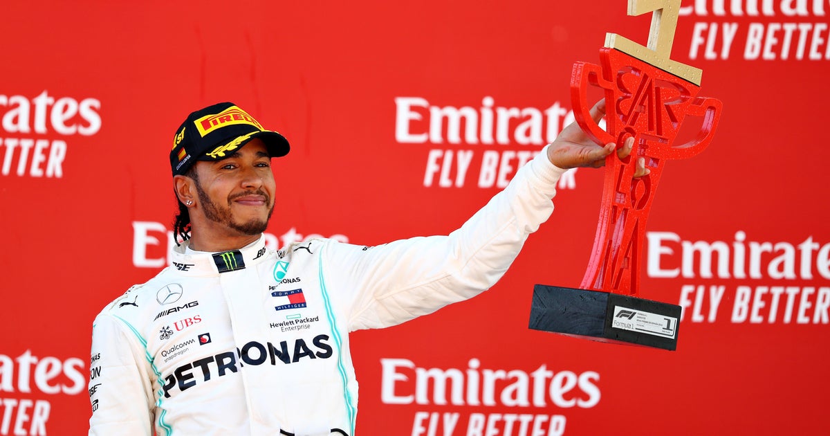 Lewis Hamilton Formula 1 star Lewis Hamilton sends race car, trophy to