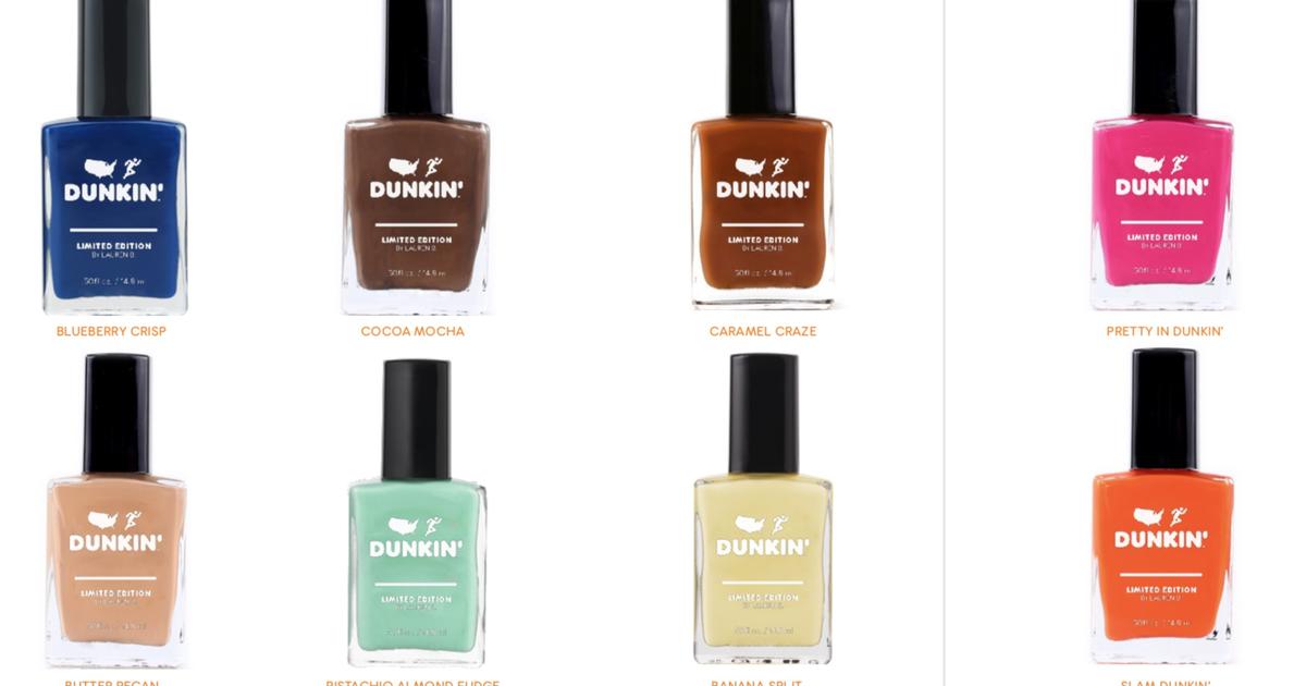 Dunkin' Introduces Nail Polish Inspired By Lattes, Ice Cream-Flavored  Coffees At Select Philadelphia Nail Salons - CBS Philadelphia