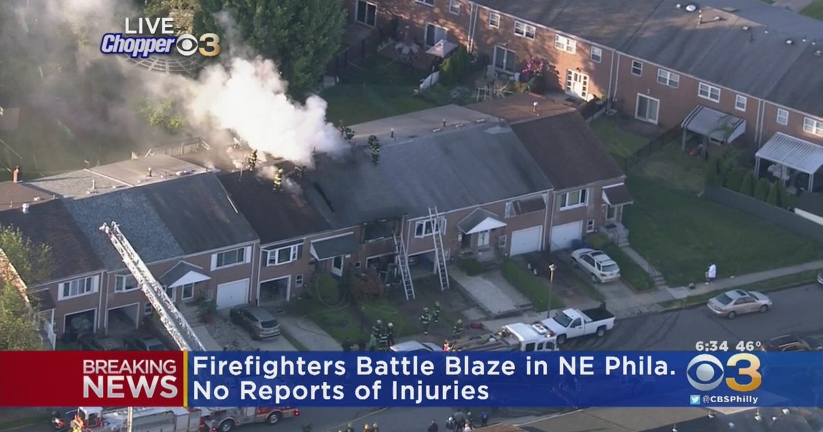 2 Injured In Northeast Philadelphia House Fire - CBS Philadelphia
