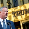 Trump De Blasio 