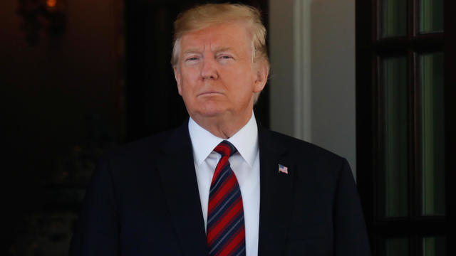 U.S. President Trump awaits arrival of Swiss Federal President Maurer at the White House in Washington 