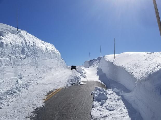 RMNP snowplow operators west of Rock Cut on Monday May 13 2019 Courtesy Rocky Mountain National Park 