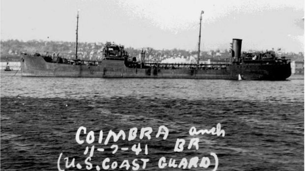Coast Guard Assesses Sunken WWII Tanker Coimbra 