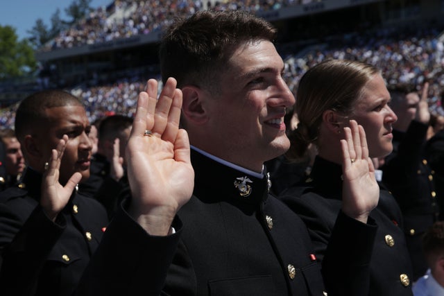 Naval Academy Cadets Attend Graduation In Annapolis, Maryland 