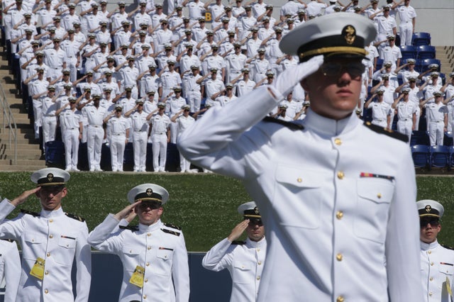 Naval Academy Cadets Attend Graduation In Annapolis, Maryland 