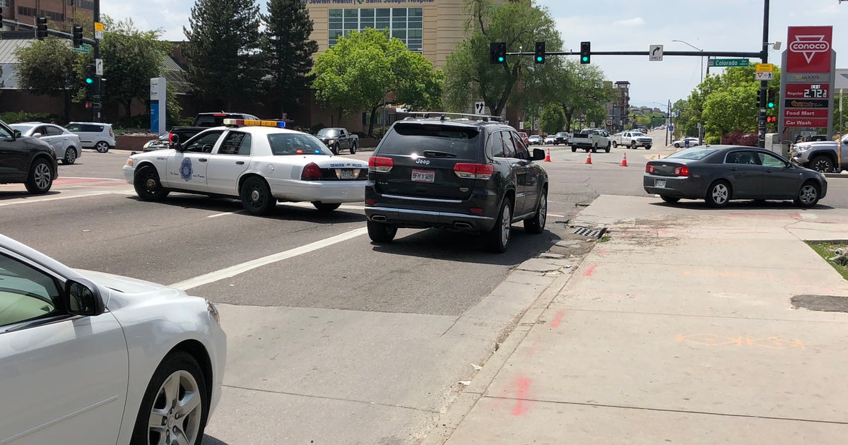 Part Of Colfax Closed Near National Jewish For Water Main Break CBS