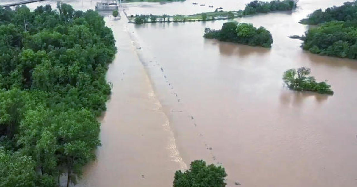 Arkansas River reaches record levels as flooding continues CBS News