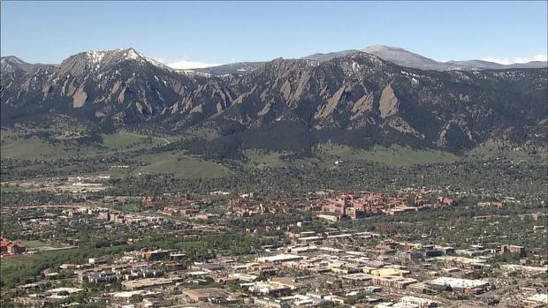 Boulder Generic Flatirons University of Colorado campus 