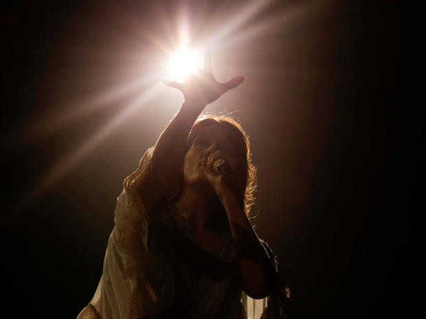 Singer Florence Welch of Florence and the Machine performs during the Governors Ball Music Festival at Randall's Island Park in New York 