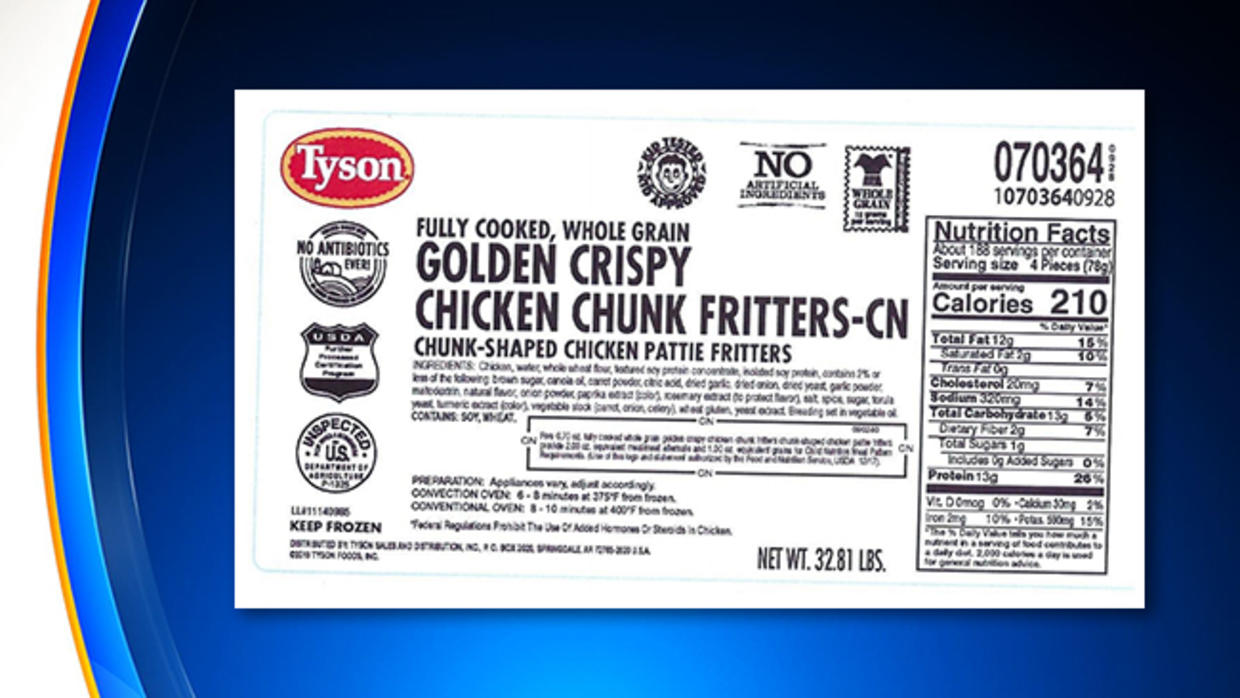Tyson Foods Recalling Chicken Products Due To Possible Plastic