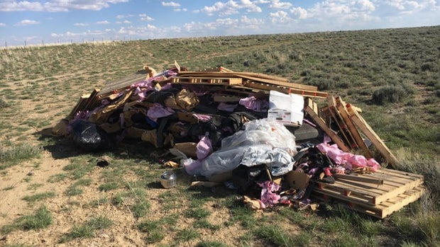 Dumped material in Farson 