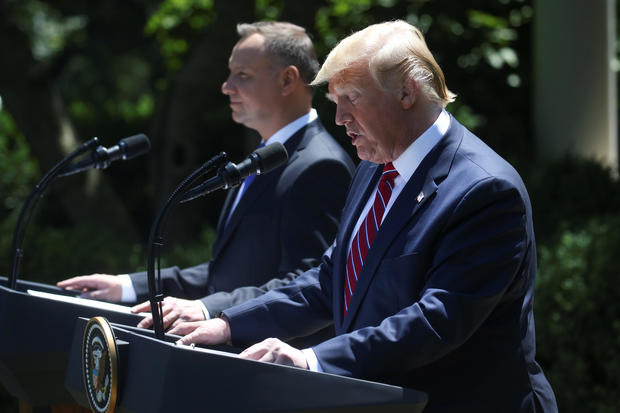 U.S. President Trump and Poland's President Duda hold joint news conference at the White House in Washington 