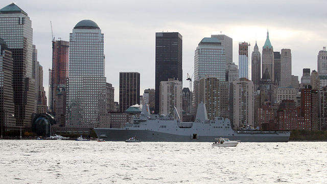 Ship Made From World Trade Center Steel, USS New York Arrives In NYC 