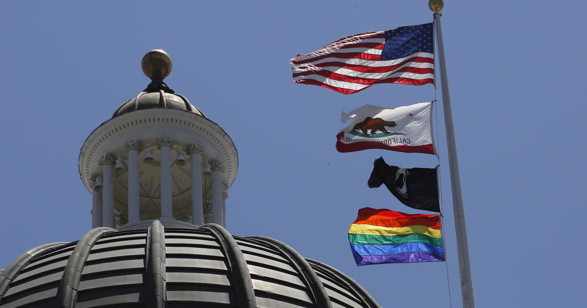 California Pride flag joins states raising Pride flags at their
