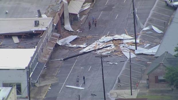 Greenville Storm Damage - Chopper 11 - Credit CBS 11 (1) 