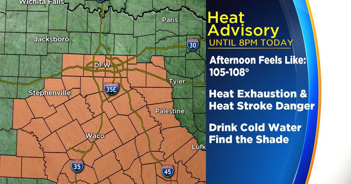 DFW Weather: Heat Advisory In Effect For Most Of North Texas, Feels ...