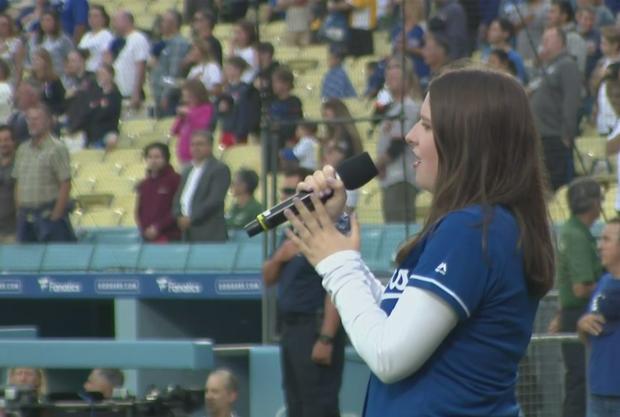 Teen Who Survived Montecito Mudslide Which Killed Family Sings Anthem At Dodger Game 