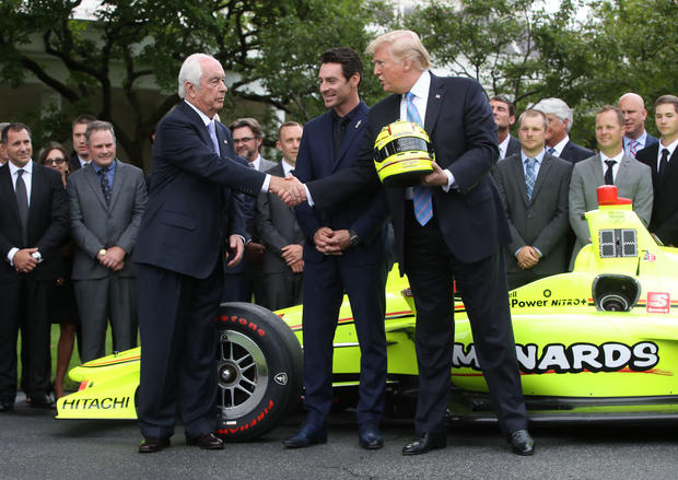 President Trump Welcomes Indianapolis 500-Winning Penske Team To White House 