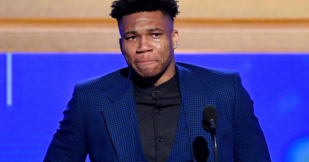 NBA Awards: Giannis Antetokounmpo wins MVP, cries as he thanks family - CBS News