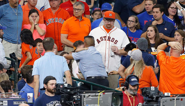 Girl hit by foul ball during Houston Astros game 