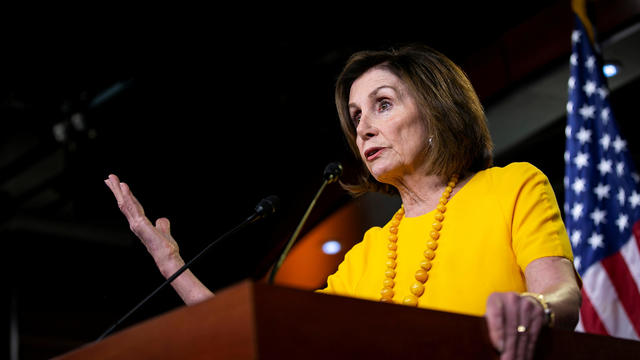 FILE PHOTO: U.S. House Speaker Nancy Pelosi (D-CA) holds her weekly news conference on Capitol Hill 