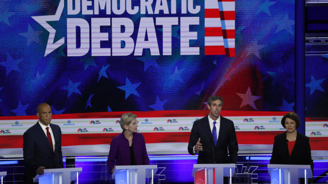 Former U.S. Rep. Beto O'Rourke speaks at the first U.S. 2020 presidential election Democratic candidates debate in Miami, Florida, U.S., 
